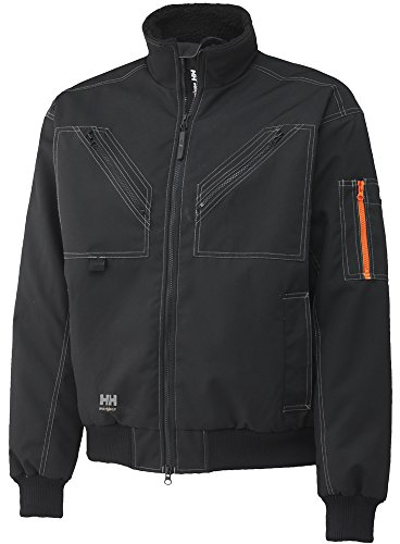 Helly Hansen Workwear Herren Helly Hansen Premium Pilotenjacke Bergholm Jacket 76211 Lined Shell Jacke 990 XL, Schwarz, Einheitsgröße EU