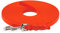 LENNIE BioThane Schleppleine, 13mm, Hunde 15-25kg, 7m lang, ohne Handschlaufe, Neon-Orange, geflochten
