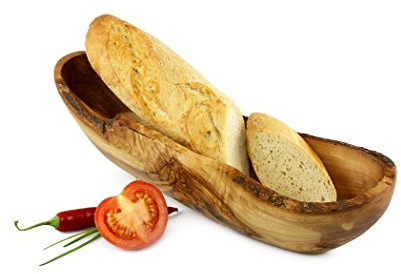 Plat à baguettes en bois d'olivier 40 cm