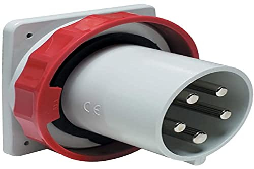 Schneider 81883 AufbaugeräteCEE Stecker, 63A, 3p+N+E, 380-415 V AC, IP67