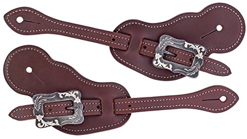 Weaver Leather Buckaroo geöltes Geschirr aus Leder mit Sporenriemen, geölte Cayon-Rose