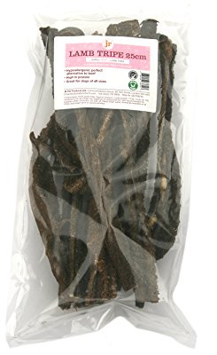 JR Pet Products 3 x 150g Lamb Tripe 25cm 100% Natural Air-Dried Hypoallergenic Dog Treat Chew