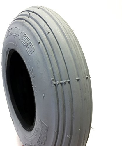 CST Rollstuhlreifen 200 x 50, (auch 8x2), grau, Reifen mit Rillenprofil Leichtlauf, Luftdruck 2,5 bar