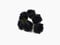 AFS 6 Head Foam Rose Bud Bunch 5cm Artificial Flower Wedding Bouquet Centrepiece (Black)