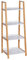 WENKO Regal Finja aus Bambus mit 4 Etagen - Badregal, Wohnregal, Bambus, 43 x 112 x 36 cm, Braun, 112 x 36 x 43 cm