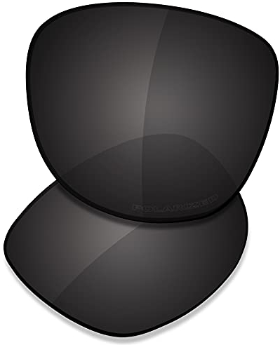 Saucer Premium Ersatzgläser für Oakley Trillbe X OO9340 Sonnenbrillen High Defense - Carbon Black Polarisiert