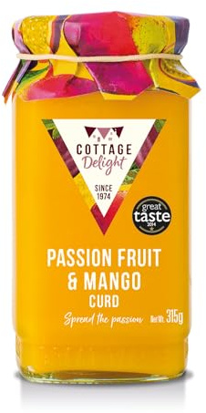 Cottage Delight Passion Fruit & Mango Curd, 315 gram