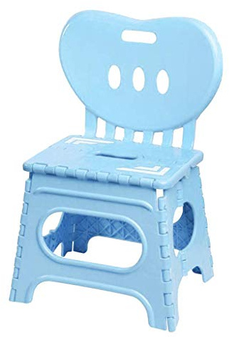Tubayia Tragbare Klapphocker Klappstuhl Kinderhocker Klappbar Hocker Stuhl für Kindergarten, Kinderzimmer (Blau - L)