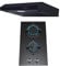 SIA 30cm Black 2 Burner Gas On Glass Hob & 60cm Visor Cooker Hood Extractor Fan