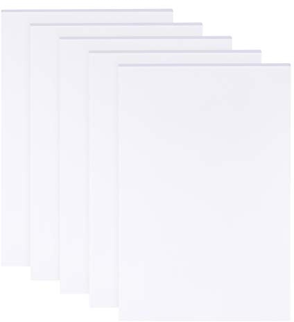 BENECREAT 5 PCS 3mm Hojas de Espuma Blanca 30x20cm Rectangular Panel de Espuma PVC para Póster,Montaje, Manualidades, Modelado, Arte, Exhibición, Proyectos Escolares