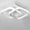 EIDISUNY Ceiling Light Modern 22W LED Cool White 6000K Acrylic Square LED Ceiling Lamp for Hallway Office Bedroom Kitchen Living Room Ceiling Lights (White)