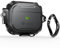 Vena vArmor Rugged Case Compatible with Apple Airpods 3 2021, (Secure Lock Mechanism) Heavy Duty Full Body Shockproof Protection Cover with Carabiner for Airpod 3rd Generation - Black/Space Gray