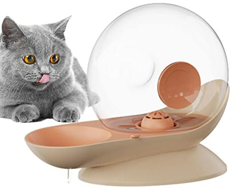 Teksome Distributeur d'eau pour Chien | Bol d'eau de Fontaine de Chat avec la Conception d'escargot - Fontaine d'animal familier de filtres Multiples de 2.8L, Distributeur Automatique d'eau de Chien