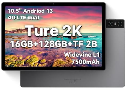 UMIDIGI Android 13 Tablet, A13 Tab 10.51 pollici, 16GB RAM+128GB/1TB,1920 * 1200 FDH IPS,13MP+8MP,4 Speaker,Google GMS,2.4G/5GWiFi,BT5.0,GPS,18W Type-C