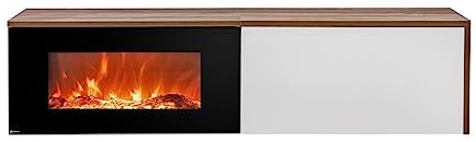 Meuble TV avec cheminée électrique 180 CM de large