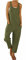Siyova Women 's Overalls with Pockets Summer Solid Color Sleeveless Jumpsuits for Women Playsuit Casual Button Wide Leg Oversized Dungarees (B-Army Green, L)