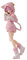 Zhongkaihua Rem and Ram Anime-Figur Ram niedliche Katzenohren rosa Dienstmädchen-Outfit, Actionfigur, Statue, Modell, Ornament, Sammlerstück, 21 cm