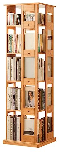 HDKSHX Flexible Bücherregale Mehrschichtiges stehendes Bücherregal aus Holz mit unsichtbarem Universalrad Rollendes Bücherregal Home Book Rack perfekte Möbel