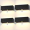 ledmo 4 Pack 30W LED Wandleuchten Außen mit Bewegungsmelder Auf und ab Einstellbarer Lichtstrahl 3000K Warmweiß IP65 Wasserdichte（schwarz）