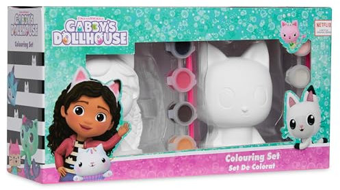 Gabby's Dollhouse Paint Your Own Plaster Figures Set of 2 for Girls DIY Crafts Art Set Activity - Gifts for Girls