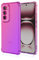 WBWONE TPU Sfumato Cover per OPPO Reno 12 Pro 5G / Reno12 Pro 5G Case, Custodia in Morbida Silicone TPU Anti-Graffio Antiurto Protettiva Shell Bumper (Rosa Viola)