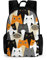 Mateju Schulrucksack, Rucksack Damen Herren, Schulrucksack Teenager, TiertDruck Rucksack Kinder, Leichtgewicht Schulrucksack (Katze)