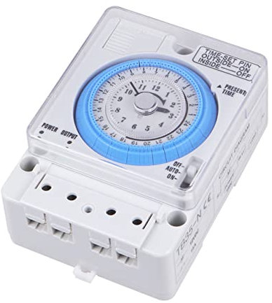 Cabilock Temporizador Mecanico Interruptor De Temporizador De 12 Voltios Cronómetro De Huevo Temporizadores para Enchufes Electricos Temporizador De Cocina Antiguo Control del Tiempo