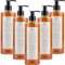Prija Flüssigseife mit Ginseng 5x 380ml Flaschen, vitalisierend Seife, Wellness Spa Hotel Italien