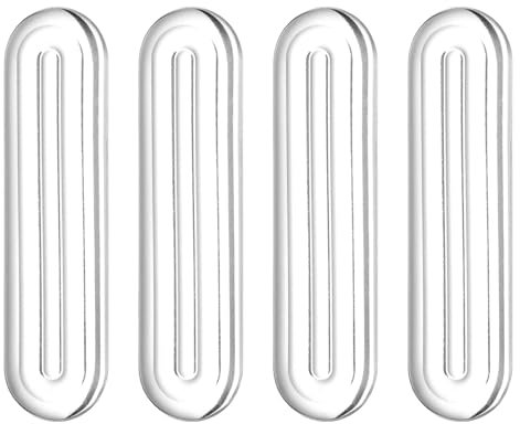QUARKZMAN Proteggi Pareti da Mobili, Paracolpi in Gomma Silicone per Mobili Trasparenti, Paracolpi per Pareti in Gomma per Mobili da Cucina Adesivi, 6cm x 14mm x 5mm, 4 Pezzi