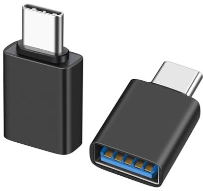 USB C Male to USB A Female OTG Adapter (3 Pack),USB 3.2 GEN2 10Gbps High-Speed Data PD 60W Fast Charging for iMac,MacBook Pro/Air,iPhone 16 15,iPad,Microsoft Surface,Samsung Galaxy S24/23/22,etc.