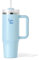 Panda Tea - Mug XXL avec Paille - 900 mL - Bleu - Gourde Inox isotherme avec Paille – Boissons Chaudes & Froides - Bouteille Thermos Double Paroi – Gourde Grande Capacité