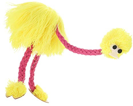 PartyKindom 1pezzi Marionetta Animale Peluche Con Fili Per Dei Burattini Per Prop Per Spettacoli e Giochi Creativi Colore Giallo