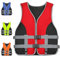 CJJZFO Giubbotto di Salvagente Adulto: Giubbotto Salvataggio Universale per Uomo E Donna Regolabile Giubbotto Salvagente Aiuto al Galleggiamento per Gli Sport Acquatici(Red,L)