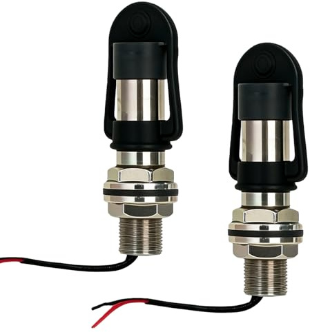 2 Stück Halterung für Rundumleuchte, 24mm Rundumleuchte Halterung Beacon DIN Montagehalterung Drehbar Universell Metallhalterung mit Kabel und Gummikappe Warnleuchte Halter für Traktor Gabelstapler