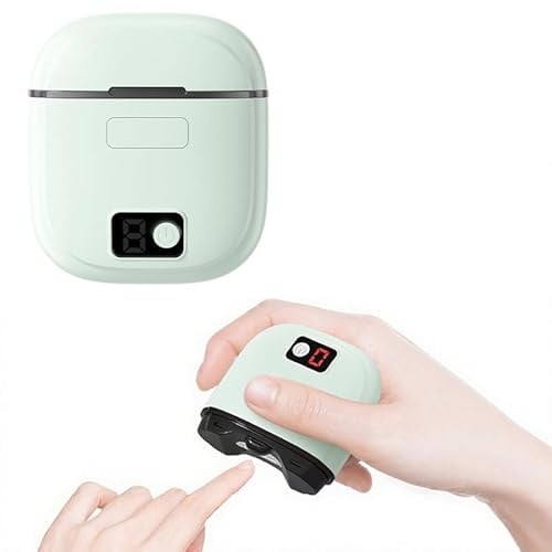 Coupe-ongles électrique + Coupe-ongles biseauté, idéal pour tous vos besoins en soins des ongles, coupe-ongles 3 vitesses avec lumière LED pour bébés, enfants, adultes et seniors (Vert)