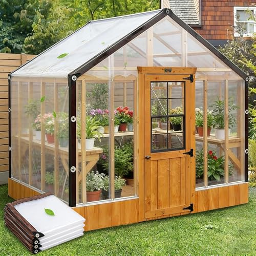 Lonas De Plástico Transparente Con Ojales Para Cortinas De Exterior, Paneles De Cerramiento De Patio Impermeables Para Pérgolas Y Porches. Clear,4 * 4m