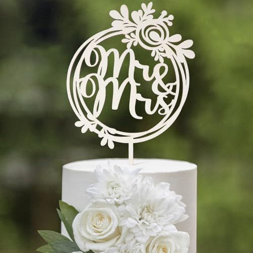 Mr & Mrs Deko Hochzeit,Holz Tortendeko Hochzeits,Liebe Hochzeitstortedeko,Mr und Mrs Deko für Hochzeitstorten,Tortenstecker Hochzeitsfeier Jubiläum Verlobung