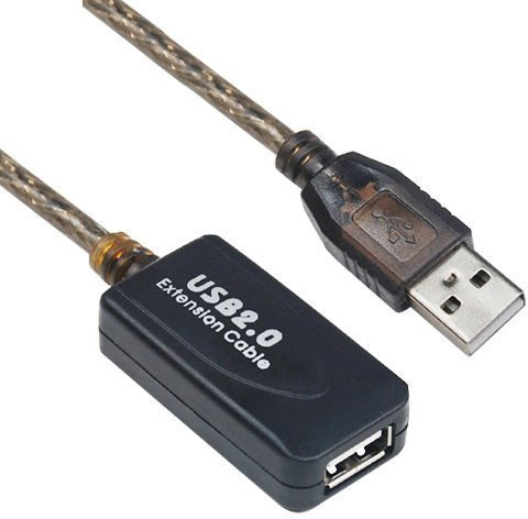 Accessotech 20m Long Reaching USB Active Repeater Extension Cable USB2.0 Booster Lead Extend