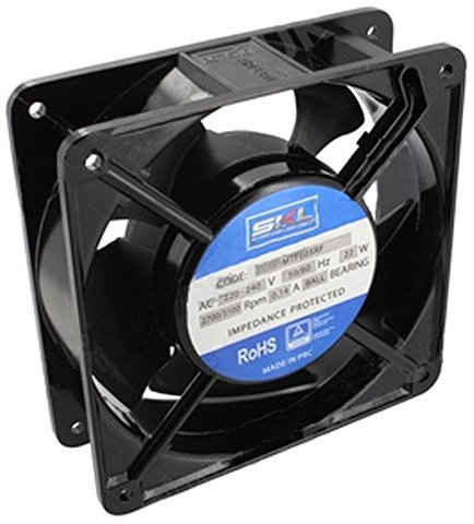 SPARES2GO Ventilateur de refroidissement pour four New World (120 mm x 120 mm x 38 mm)