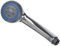 RIDDER Brausekopf, Duschkopf, Handbrause Lima, chromfarben, ABS | Anti-Kalk-Noppen | Rostfrei | KTW Zertifiziert | 3 Strahlarten, 21 x 7 x 5,35 cm