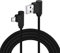 Mr.Gadget's Solutions Right Angle Micro USB Cable, Nylon Braided 90 Degree USB A to Micro B Charging & Data Sync Cable for All Micro USB Devices - 2 Meters(6.5ft) – Black