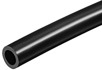 sourcing map Silikonschlauch, 6 mm Innendurchmesser x 10 mm Außendurchmesser, 1 m, Silikon-Gummi-Schlauch, Luftschlauch, Wasserschlauch für Pumpenübertragung, Schwarz
