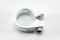 Alu Sattelklemme 31,8mm Klemmring Klemme Schelle mit Innensechskant Weiss White