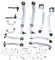 Frankberg 8x Querlenkersatz+2x Spurstangenkopf+2x Koppelstange Vorderachse Kompatibel mit A8 4E2 4E8 Alle Motoren Limousine 2002-2010 Replace# 4E0407694N