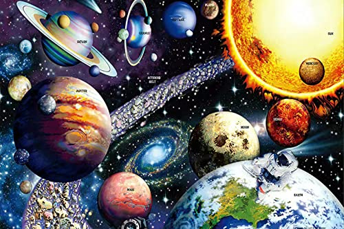 AMCJJ Puzzle 1000 Teile Weltall - Holzpuzzle 70 x 50 cm für Erwachsene und Kinder Ab 12 Jahren - Planeten, Universum, Weltraum