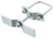 AB TECH Support de roue de secours pour timon 60x60mm Argenté Acier zingué