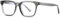 kachawoo Blaues Licht Blocking Gläser für Männer Frauen Mode Gläser Rahmen TR90 Eyewear Square Brillen (grey with clear)