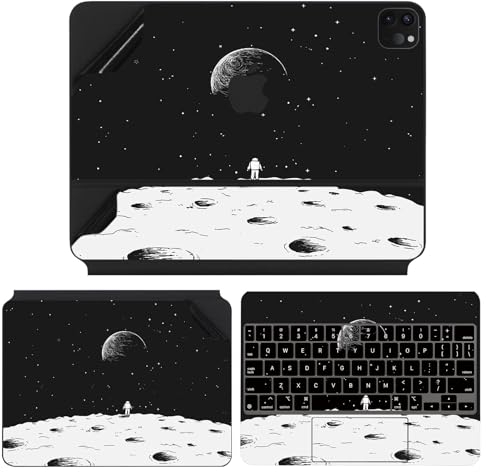 immoenuc IMMOENUC 4-in-1 Colorful Skin for 2018/2020/2021/2022 iPad Pro Air 4/5 11 inch Magic Keyboard Full Body Protective Decal Vinyl Sticker Film with Keyboard Cover