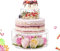 Giyiprpi 2PCS Acrylic Fillable Cake Stand, Round Cylinder Display Riser Display Box, Decorative Centerpiece for Wedding Birthday Party Display 6 Inch, 10 Inch