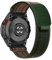 RanBluu QuickFit 26 mm Armband für Garmin Tactix 8 51mm/fēnix 8 51mm/Enduro 3/Fenix 7X/6X, Nylon Klettverschluss Ersatzarmband, Sport Loop Armbänder Kompatibel mit Garmin Descent Mk3i, Grün&Orange